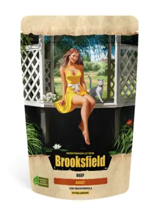 Купить brooksfield low grain adult cat beef сухой корм для взрослых кошек с индейкой, говядиной и рисом