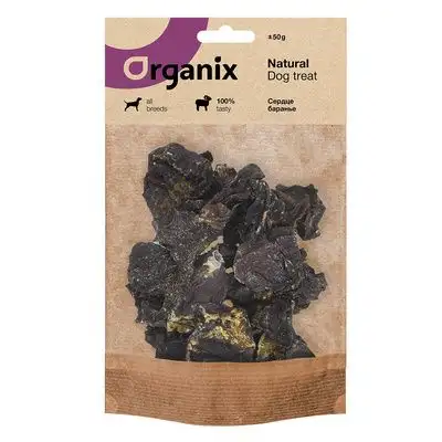 Купить organix премиум лакомство для собак Сердце баранье