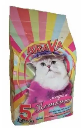 Купить brava Мадам Кошкина Наполнитель для длинношерстных кошек минеральный