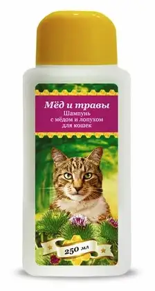 Купить pchelodar Шампунь для кошек с медом и лопухом