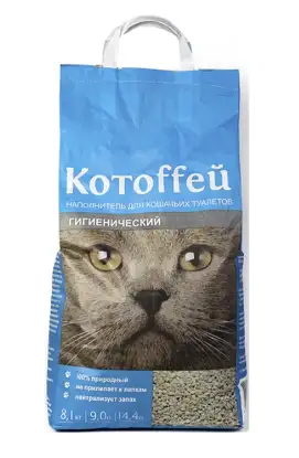 Купить Котоффей Наполнитель для кошек впитывающий бентонитовый гигиенический
