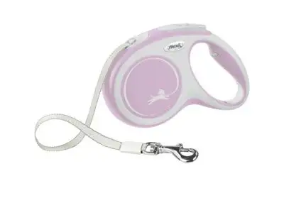 Купить flexi рулетка-ремень для собак, розовая, new comfort tape rose