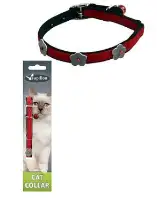 СКИДКА Papillon светоотражающий ошейник для кошек красный