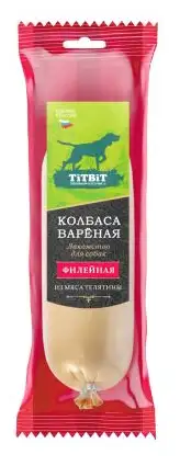 Купить titbit Лакомства для взрослых собак колбаса вареная Филейная