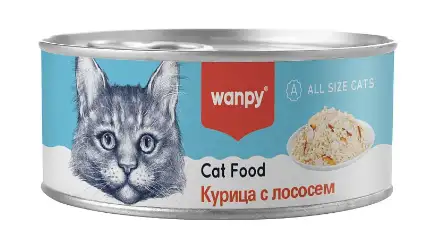 Купить wanpy cat Консервы для кошек "Курица с лососем"