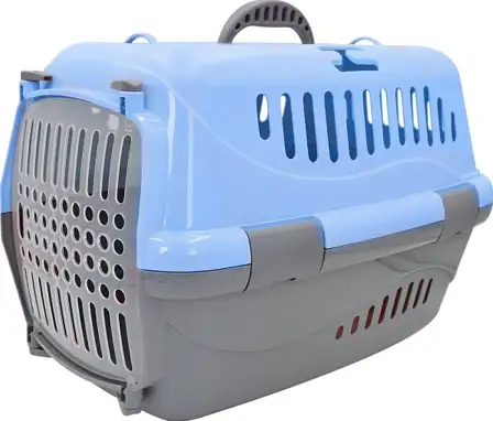 Купить homepet переноска для собак и кошек голубая