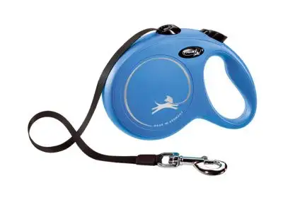 Купить flexi рулетка-ремень для собак, синяя, new classic tape blue