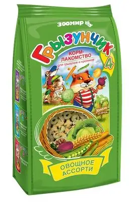 Купить ЗООМИР корм-лакомство для грызунов и кроликов "Грызунчик 4 Овощное ассорти"