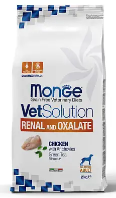 Monge VetSolution Dog Renal and Oxalate сухой корм для взрослых собак всех пород при ХПН
