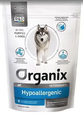 Organix vet HYPOALLERGENIC сухой корм для взрослых собак всех пород при пищевой аллергии