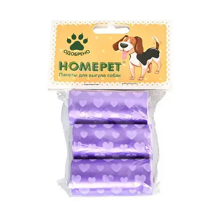 Купить homepet пакеты для выгула собак с рисунком