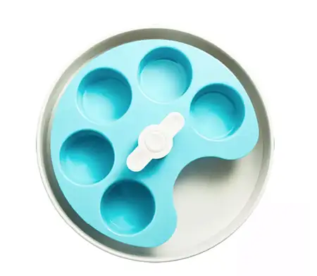 Купить petdreamhouse petdreamhouse spin interactive feeder palette blue medium Интерактивная система кормления СПИН - Палитра, синяя