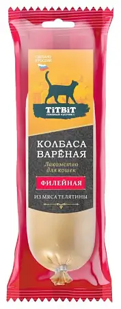 Купить titbit Лакомства для кошек колбаса вареная Филейная
