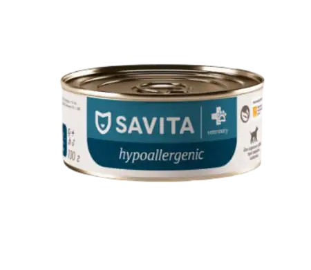Купить savita vet hypoallergenic консервы для взрослых собак при пищевой аллергии
