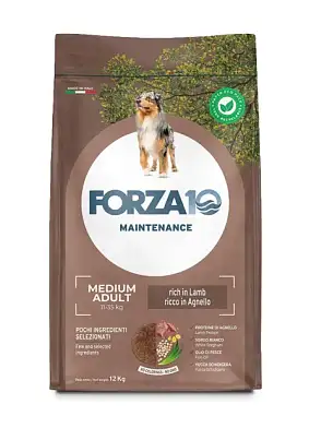 Forza10 Maintenance Dog Adult Medium сухой корм для взрослых собак средних пород с ягненком и рисом