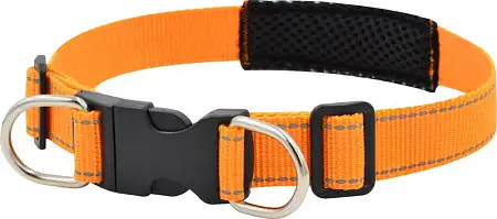 Купить zooexpress fresh line ошейник с сеткой для собак, апельсиновый