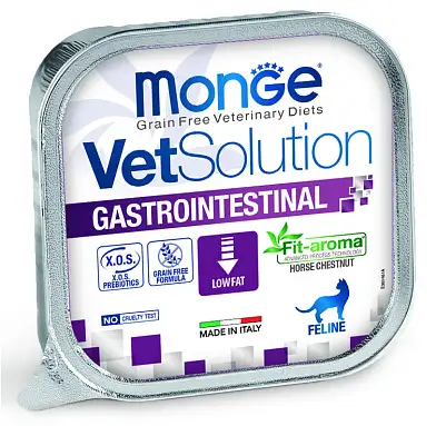 Monge VetSolution Cat Gastrointestinal Диетический корм для кошек при заболеваниях ЖКТ (ламистер)