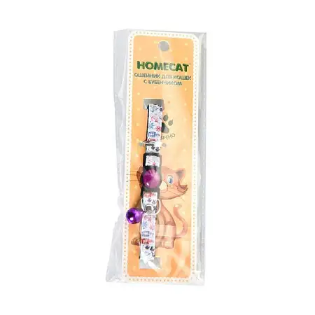 Купить homecat Рыбки ошейник для кошек с бубенчиком