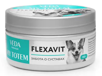 Веда MY TOTEM FLEXAVIT мультикомпонентная кормовая добавка для собак забота о суставах