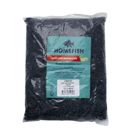 Купить homefish грунт для аквариума 1,5-2,5 мм черный