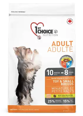 1st Choice Adult Toy & Small Breeds сухой корм для взрослых собак декоративных и мелких пород с курицей