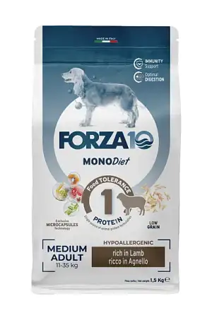 Купить forza10 monodiet adult medium angello сухой корм для взрослых собак средних пород, с ягненком