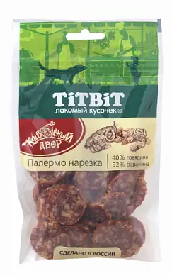 TiTBiT лакомство для собак Колбасный двор Нарезка Палермо