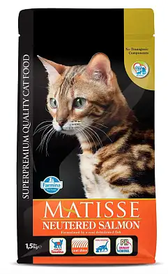 Farmina Matisse Neutered Salmon сухой корм для взрослых стерилизованных кошек с лососем