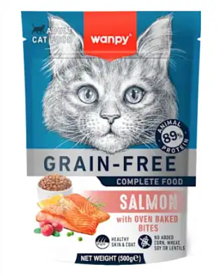 Wanpy Cat сухой корм для взрослых кошек с лососем
