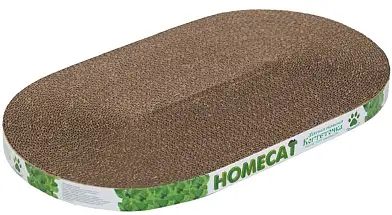 HOMECAT когтеточка для кошек картонная Мятная овальная