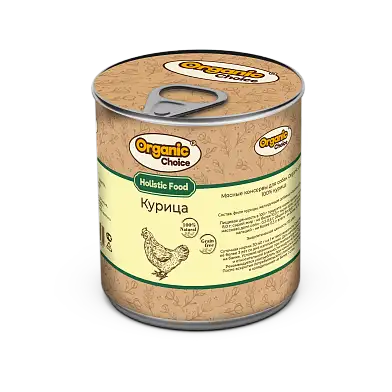 Organic Сhoice консервы 100 % курица для собак