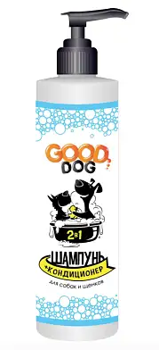 GOOD DOG Шампунь-кондиционер 2 в 1 для собак и щенков